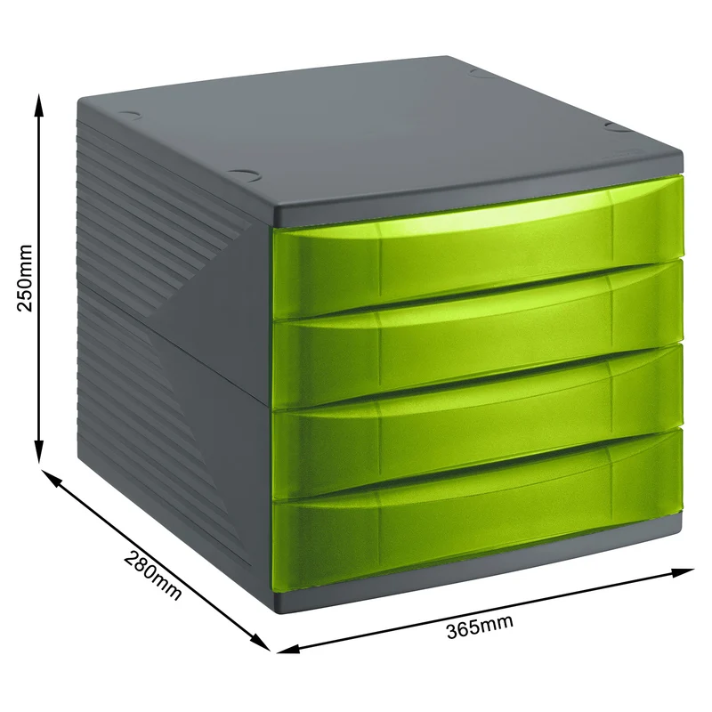 Bürobox 4 Schübe geschlossen QUADRA