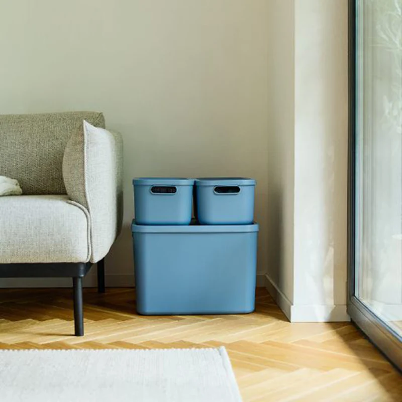 Aufbewahrungsboxen-Set 5tlg. 4x 12l und 1x 55l ALBULA LIGHT