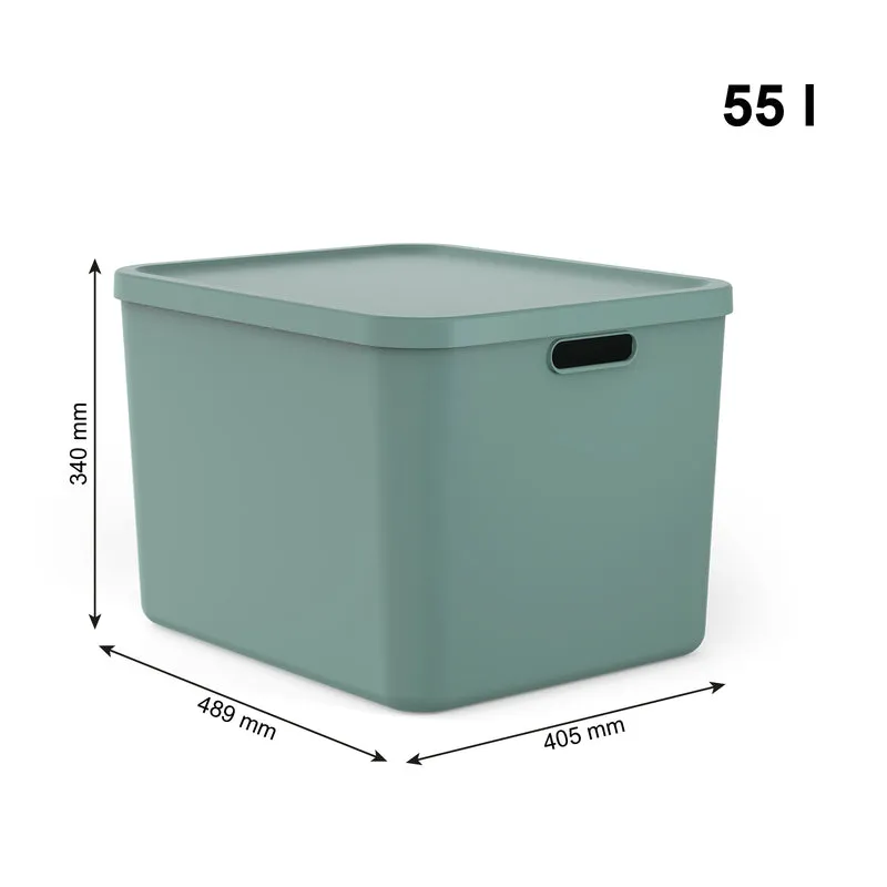 Aufbewahrungsboxen-Set 3tlg. 2x 20l und 55l ALBULA LIGHT