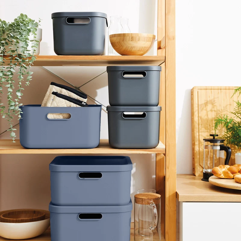 Aufbewahrungsboxen-Set 3tlg. 2x 20l und 55l ALBULA LIGHT