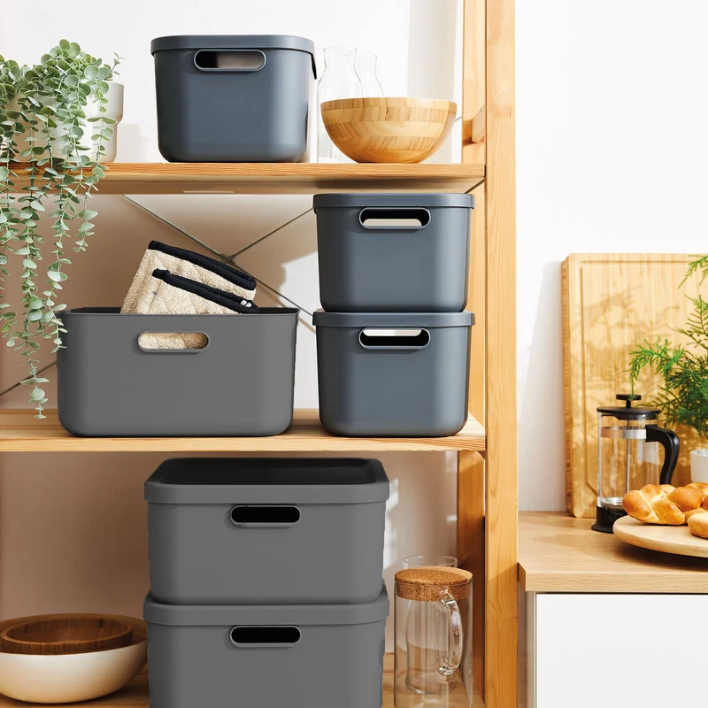 Aufbewahrungsboxen-Set 3tlg. 2x 20l und 55l ALBULA LIGHT