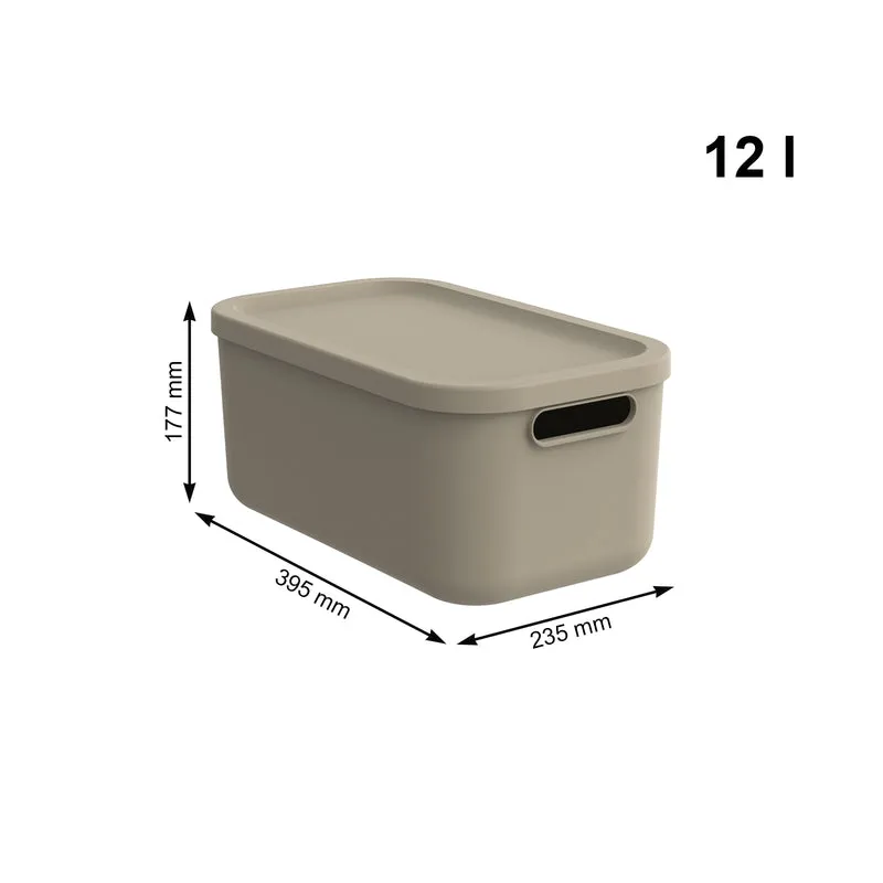 Aufbewahrungsboxen-Set 3tlg. 2x 12l und 55l ALBULA LIGHT