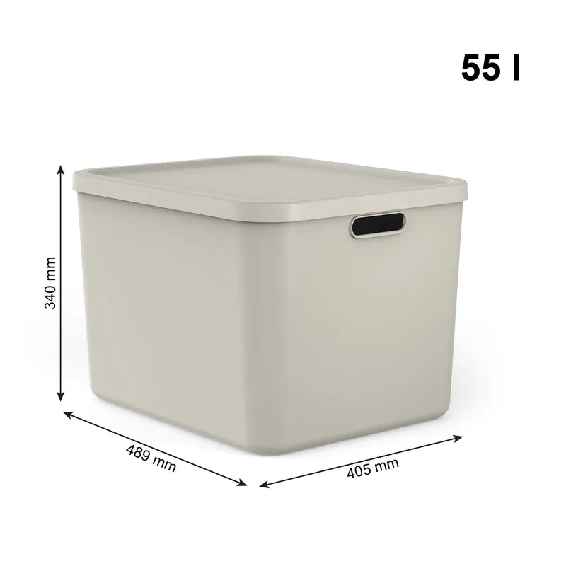 Aufbewahrungsboxen-Set 3tlg. 2x 12l und 55l ALBULA LIGHT