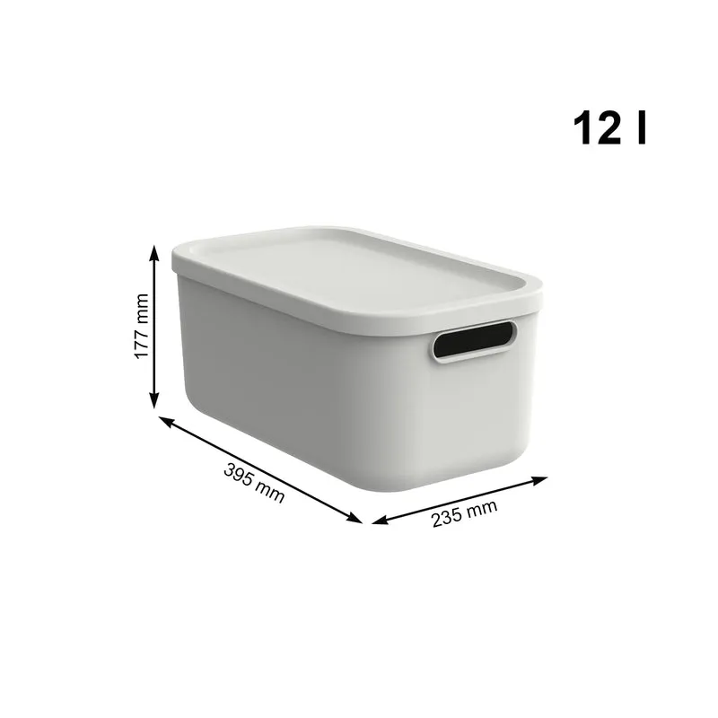 Aufbewahrungsboxen-Set 3tlg. 2x 12l und 55l ALBULA LIGHT