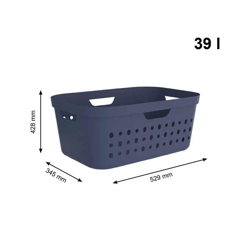 3er-Set Wäschekorb Jona 39l