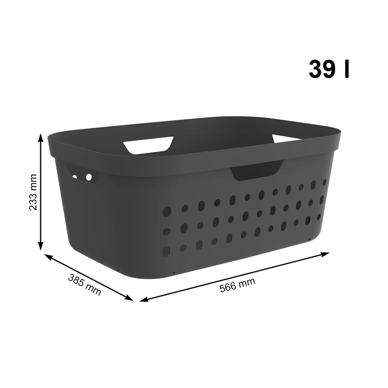 3er-Set Wäschekorb Jona 39l