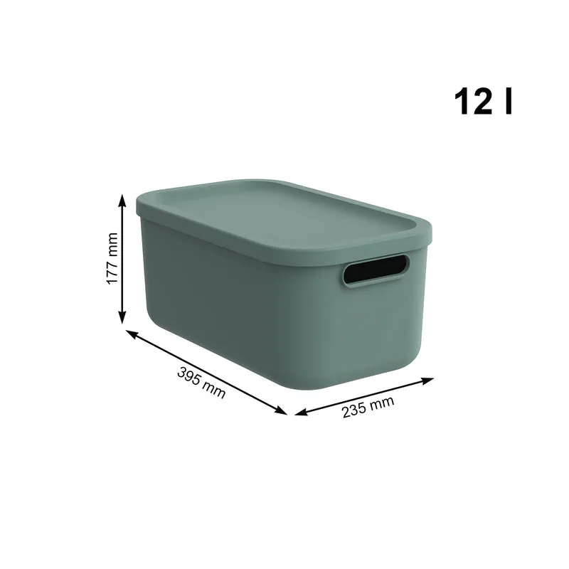 Aufbewahrungsbox 4er Set 12 l ALBULA LIGHT