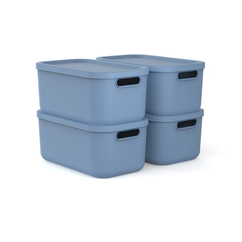Aufbewahrungsbox 4er Set 12 l ALBULA LIGHT