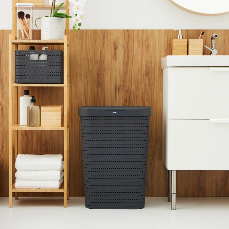 3er Set Wäschesammler 55 l COUNTRY