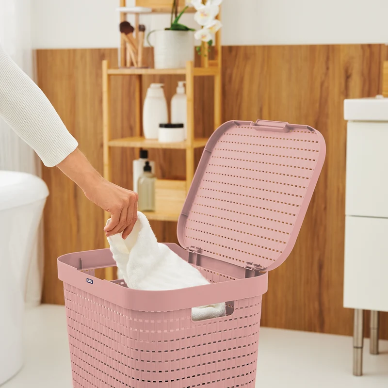 3er Set Wäschesammler 55 l COUNTRY