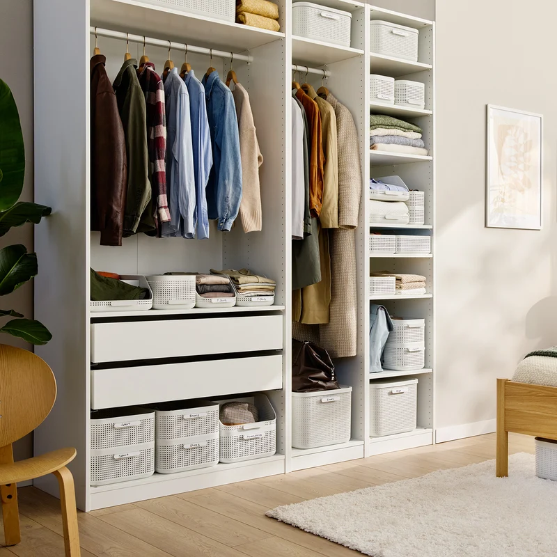 Kleiderschrank Organizer 2er Set Korb XL | WOP