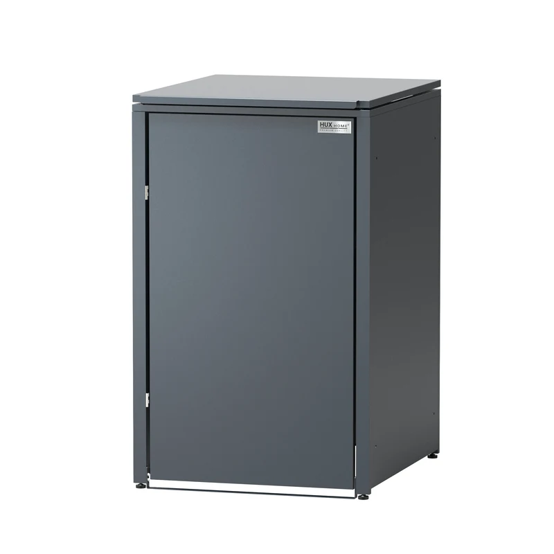 HUX-HOME® Berlin Premium-Mülltonnenbox im exklusiven, minimalistischen Design | Mülltonnenverkleidung für 240-L-Tonnen