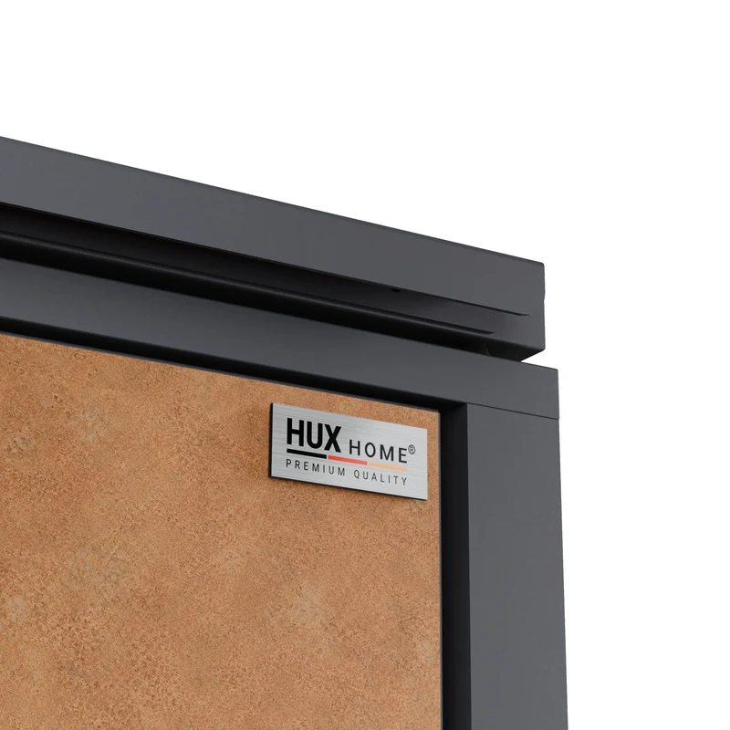 HUX-HOME® Hamburg Premium-Mülltonnenbox in exklusiver Rostoptik | Mülltonnenverkleidung für 240-L-Tonnen