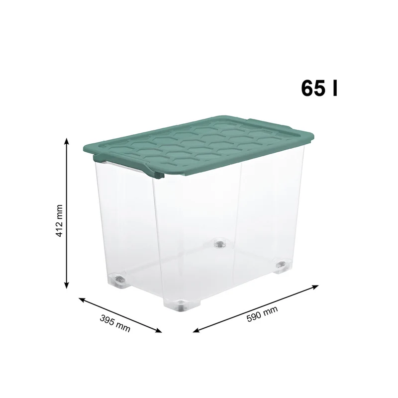 Box mit Rädern und Deckel 65 l EVO SAFE KEEPING