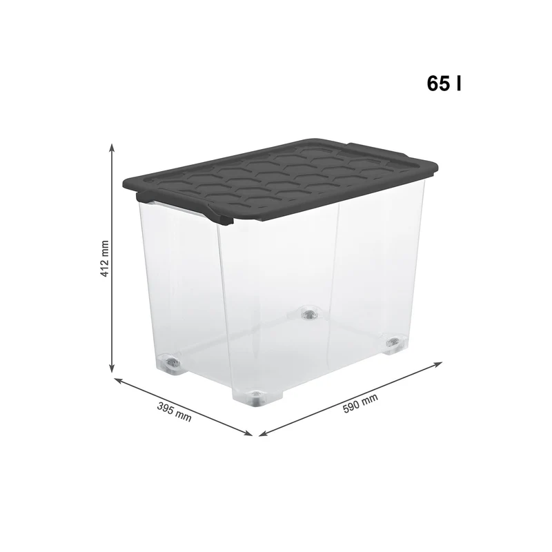 Box mit Rädern und Deckel 65 l EVO SAFE KEEPING