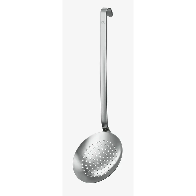 Schaumlöffel 12cm flach grob gelocht