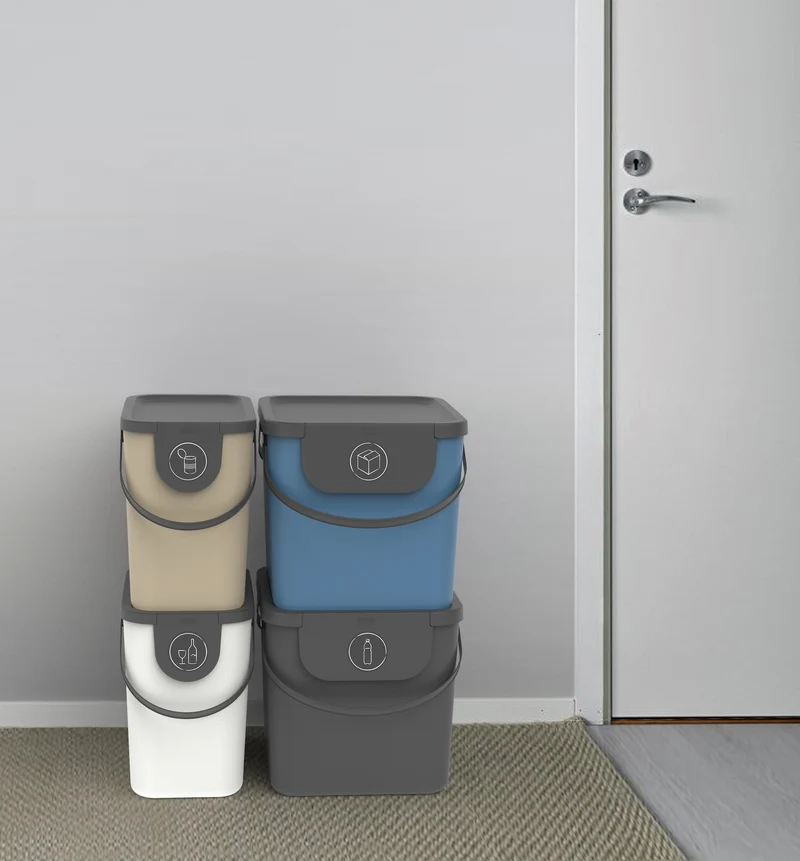 2er Set Recycling Müllsystem 40 l ALBULA