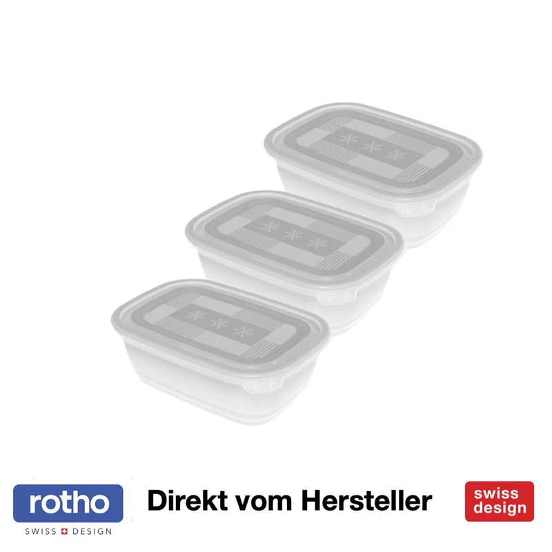 3er Set Gefrierdose 1 l FREEZE