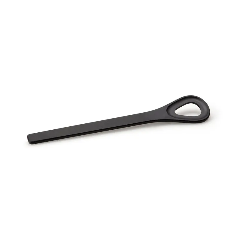 Kochlöffel mit Loch, Duracore schwarz 31,5 cm