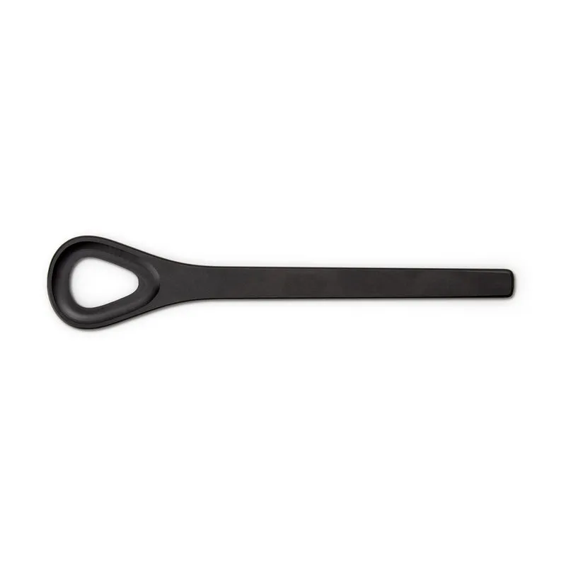 Kochlöffel mit Loch, Duracore schwarz 31,5 cm
