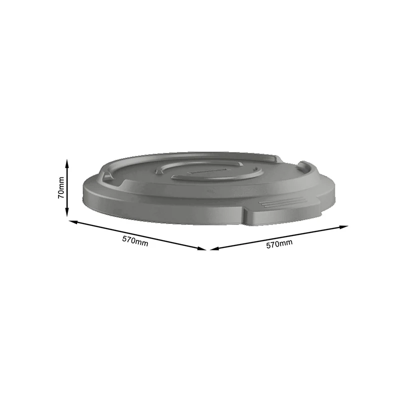 Deckel für Abfallbehälter 120 l TITAN