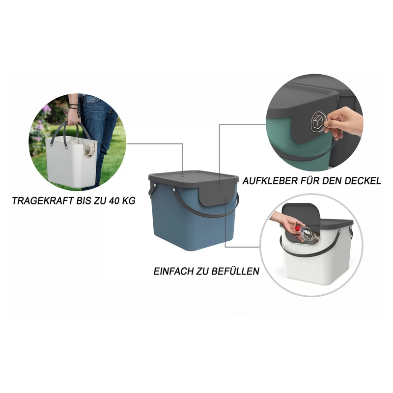Recycling Müllsystem 40 l ALBULA