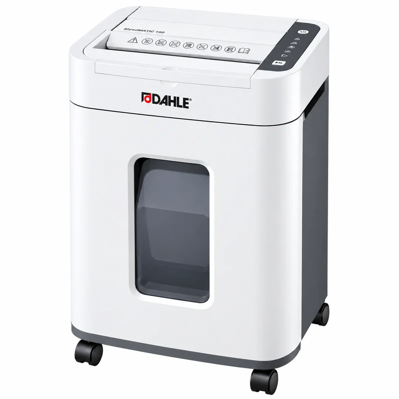 Aktenvernichter Dahle ShredMATIC 150 – 4 × 12 mm, 24 L