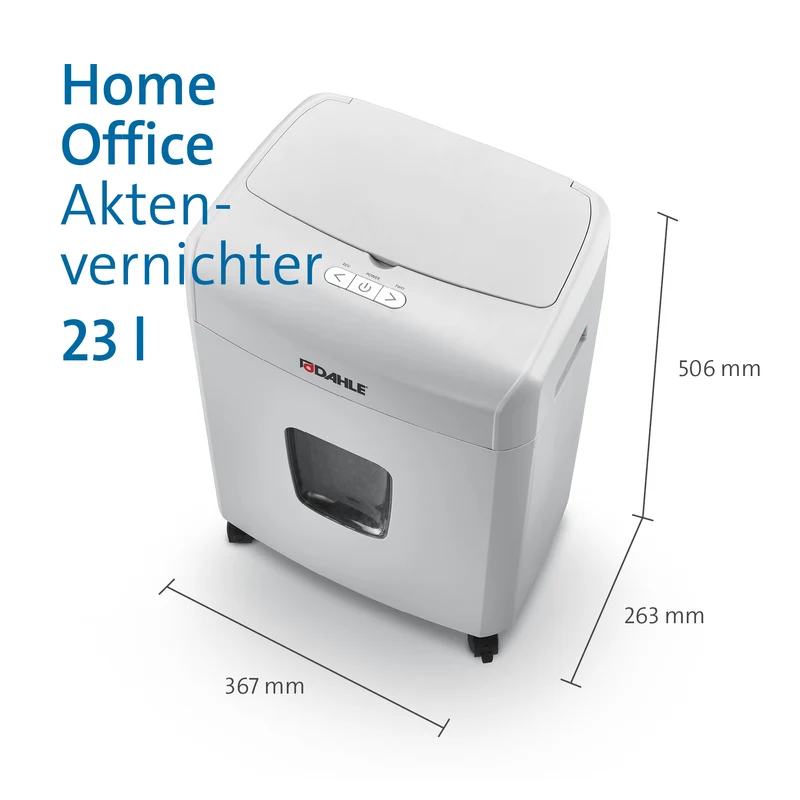 Aktenvernichter Dahle ShredMATIC 90 Schnitt 4 x 12 mm, 1-90 Blatt, 23 L