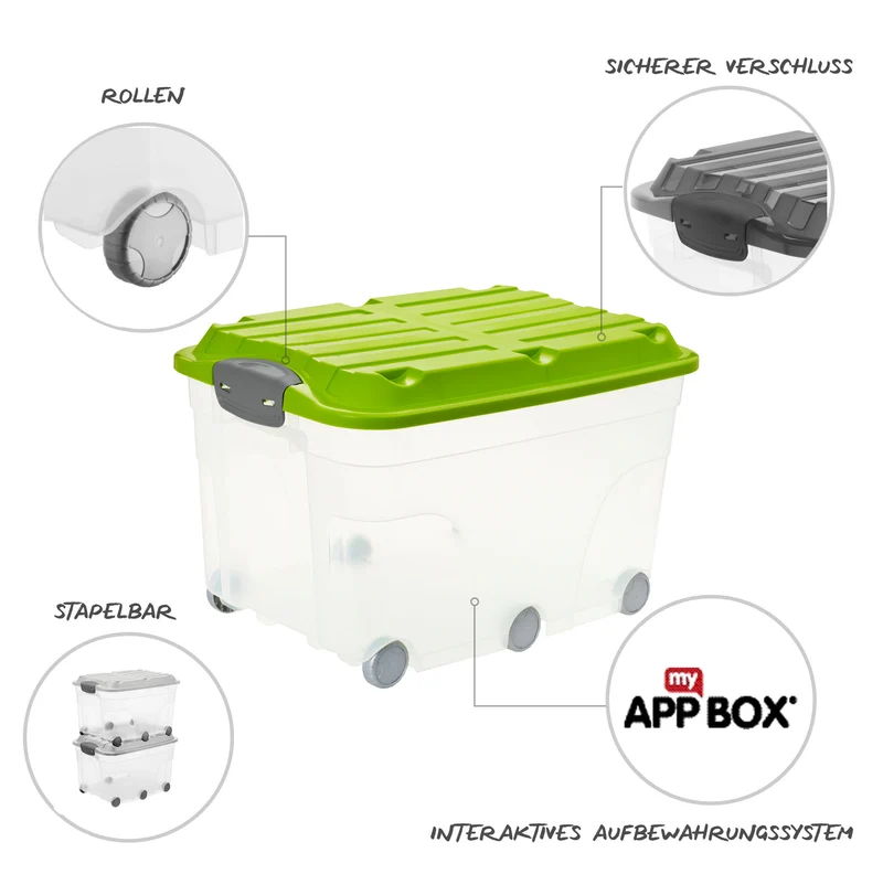 2er Set Rollboxen 57 l ROLLER 6