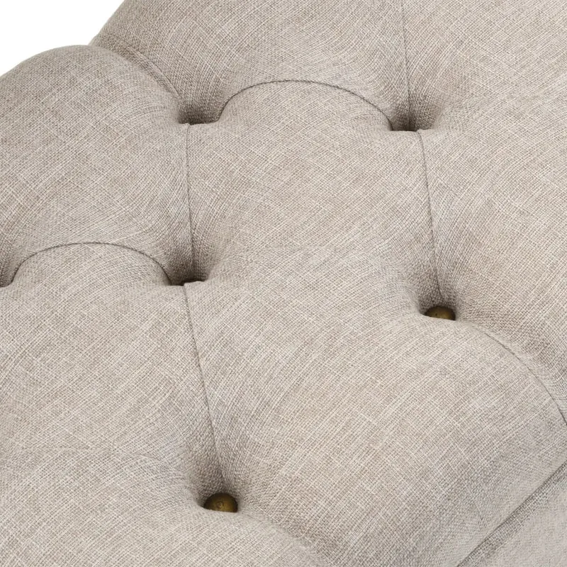 vidaXL – Sitzbank mit Stauraum und Rückenlehne, 110 × 52 × 75 cm, Stoff, Creme