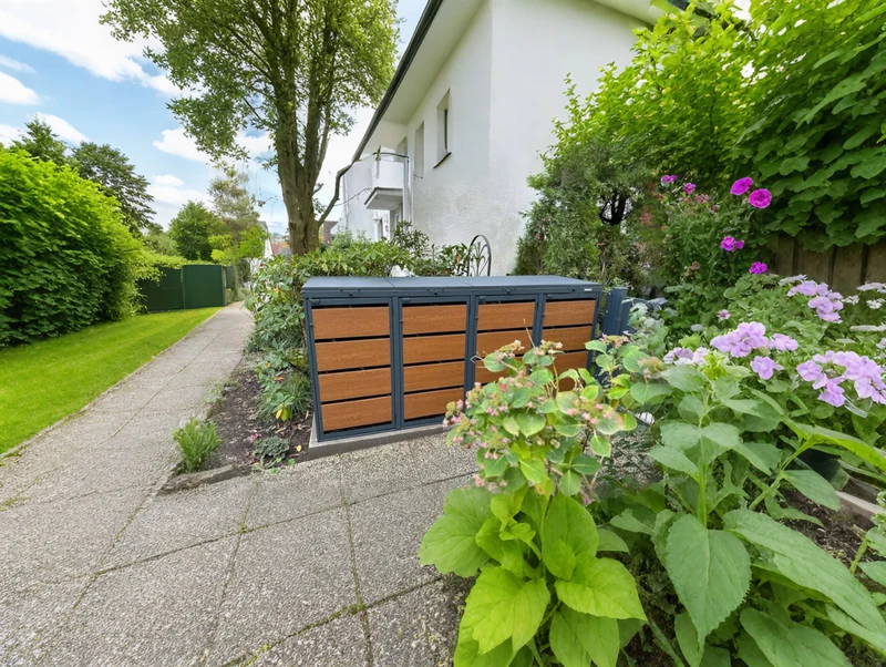 OBOX Oak 4er Mülltonnenbox