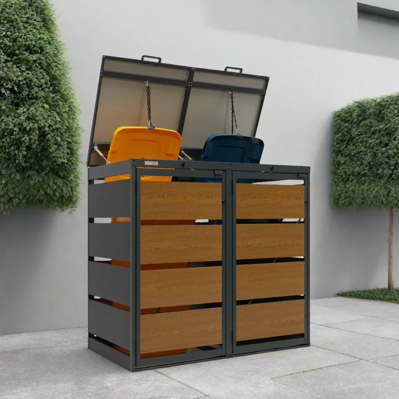 OBOX Oak 2er Mülltonnenbox