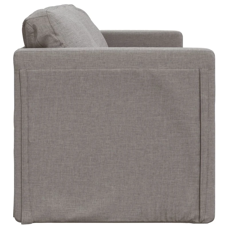 vidaXL - Bodensofa, Boden Sofa, Bodencouch, Bodensofa mit Schlaffunktion, Tragfähigkeit (pro Sitz ) 110 kg, 112x60x55 cm (112x174x55 cm), Stoff, Taupe