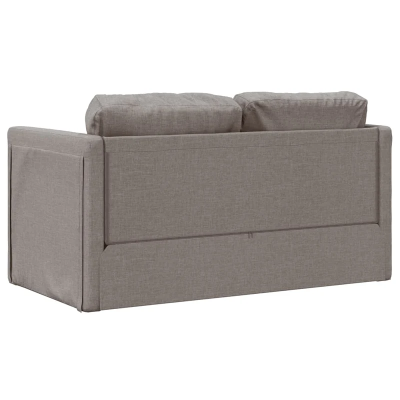 vidaXL - Bodensofa, Boden Sofa, Bodencouch, Bodensofa mit Schlaffunktion, Tragfähigkeit (pro Sitz ) 110 kg, 112x60x55 cm (112x174x55 cm), Stoff, Taupe