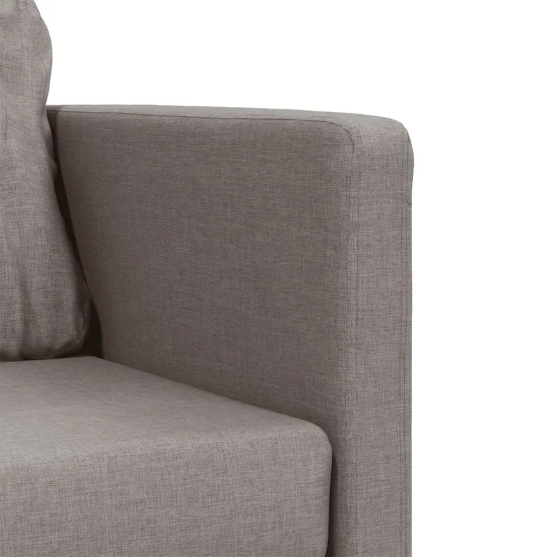 vidaXL - Bodensofa, Boden Sofa, Bodencouch, Bodensofa mit Schlaffunktion, Tragfähigkeit (pro Sitz ) 110 kg, 112x60x55 cm (112x174x55 cm), Stoff, Taupe