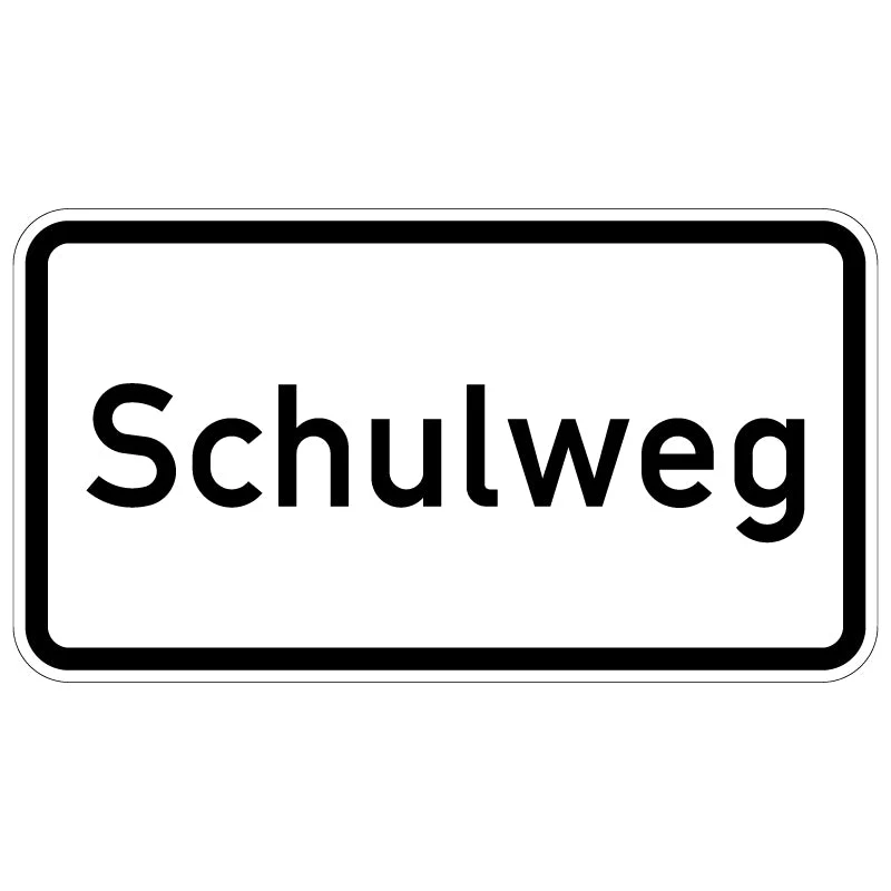 Verkehrszeichen VZ1012-55 Schulweg - 412x750 2 mm RA2 Astifol