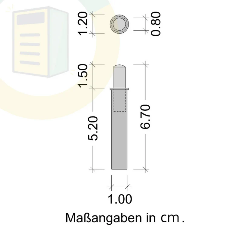 2er Set Softclose dämpfer für Mülltonnenboxen