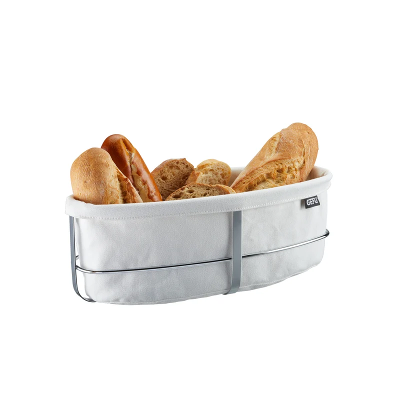 Brotkorb BRUNCH, oval, weiß
