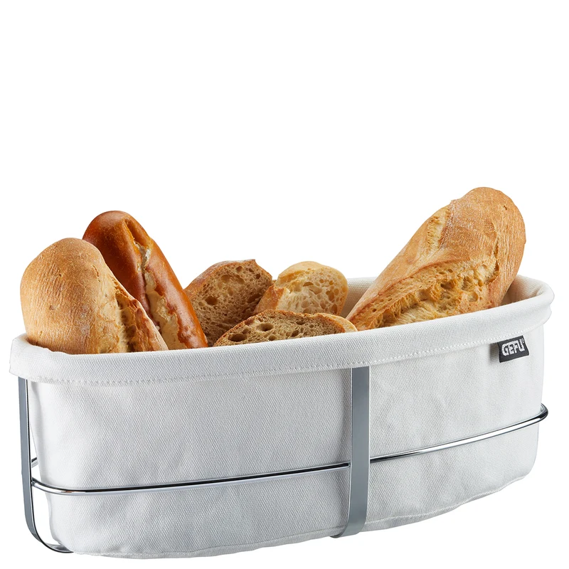 Brotkorb BRUNCH, oval, weiß