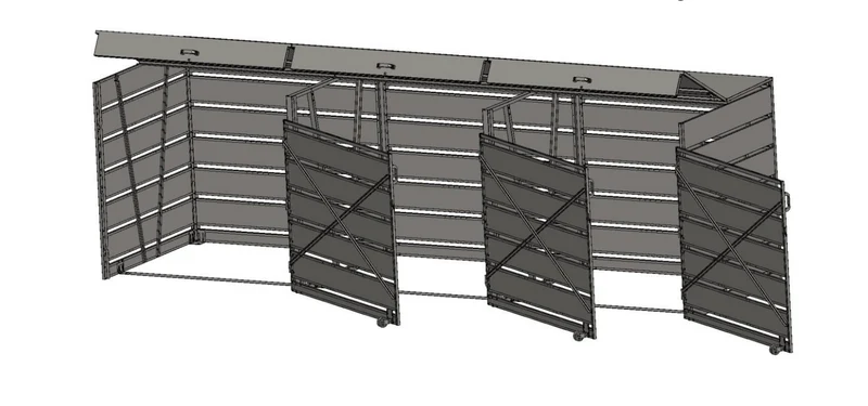 OBOX DIY 1100L Müllcontainerbox