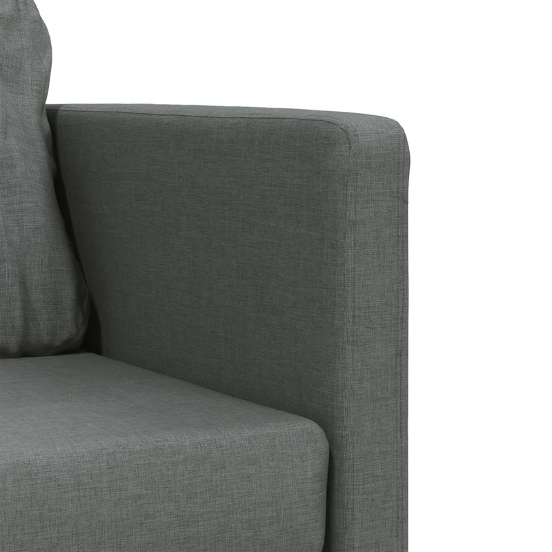 vidaXL - Bodensofa, Bodencouch, Bodensofa mit Schlaffunktion, 112 x60x55cm (112x174x55cm), Tragfähigkeit (pro Sitz) 110 kg, Stoff, Dunkelgrau