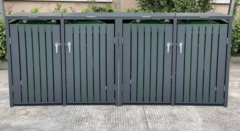 DIRITTO Mülltonnenbox 4er Modell