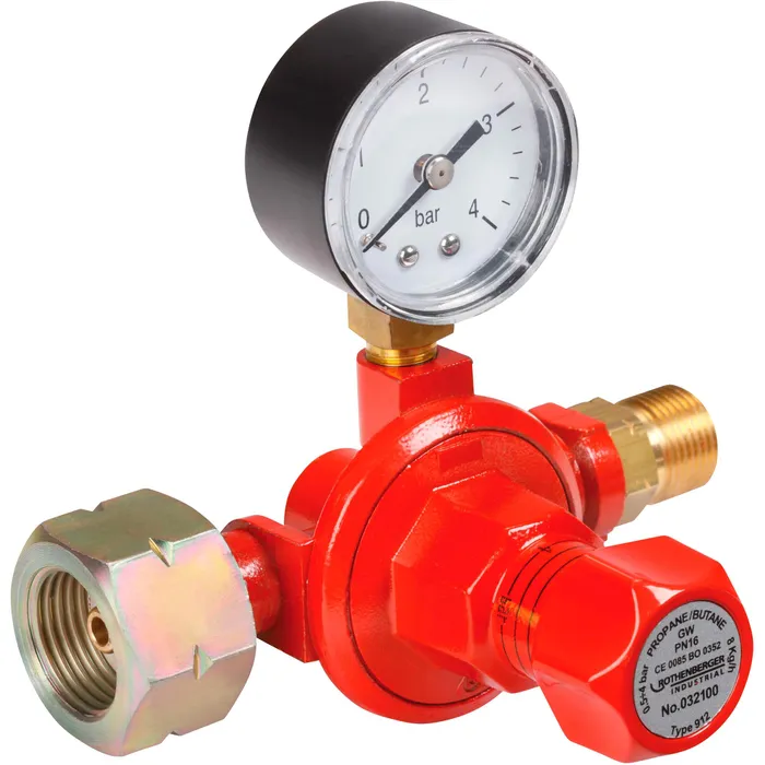 Gasdruckregler Rothenberger-Industrial, Ausgangdruck 4 Bar mit Manometer