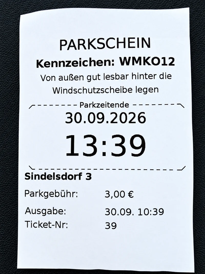 Parkscheinautomat P9 mit Solarversorgung und 10" Touchdisplay