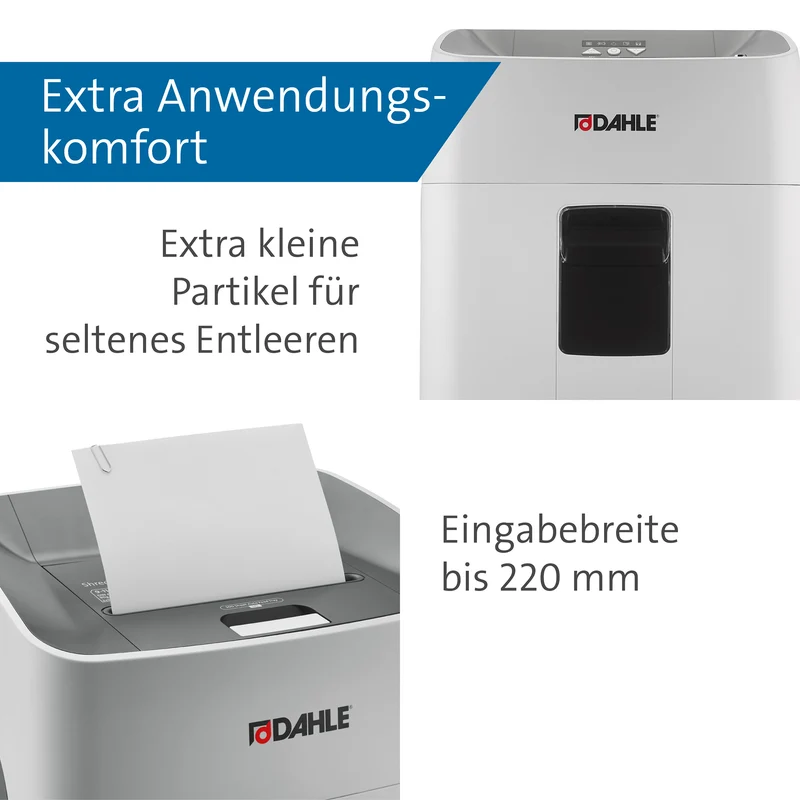 Aktenvernichter Dahle ShredMATIC 300 Schnitt 2x15 mm, 14-300 Blatt, 40 L