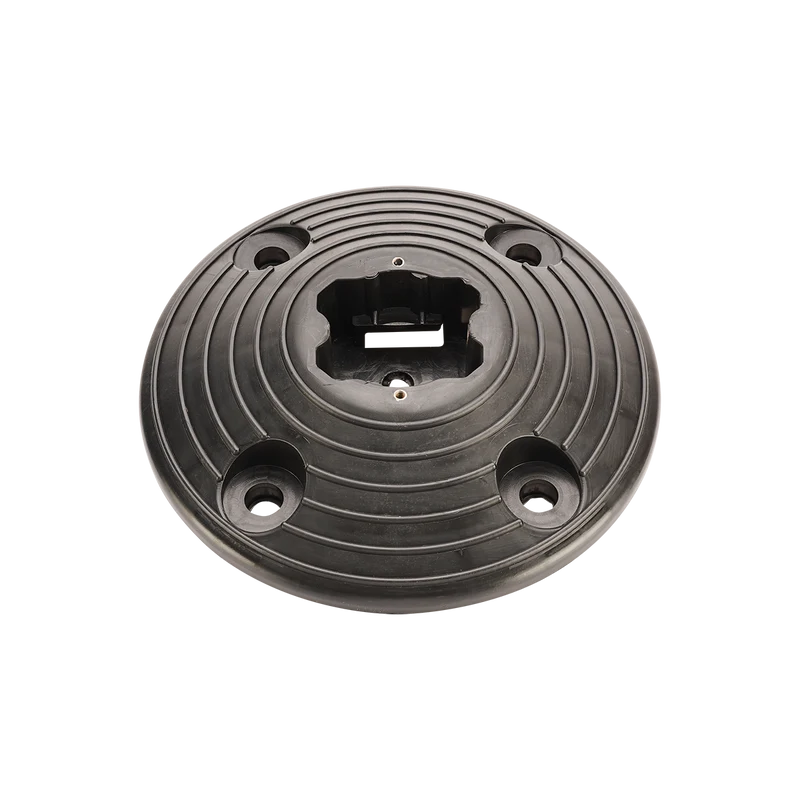 Standfuß zur Bodenmontage Leitpfosten Flex und Leitbake StandUP, Ø 200 x H.40 mm, Kunststoff, Bajonettaufnahme