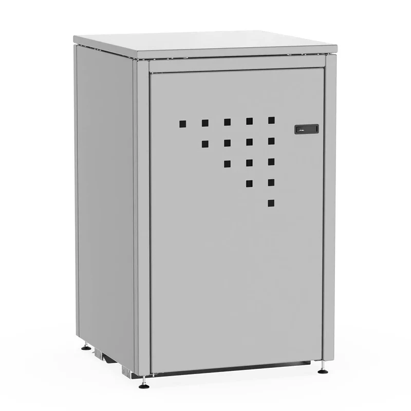 Mülltonnenbox BINBOX für 1 Mülltonne – Stahl, farbbeschichtet, abschließbar