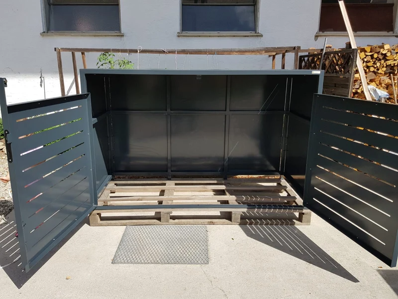Fahrradbox für 2 Fahrräder, E-Bike
