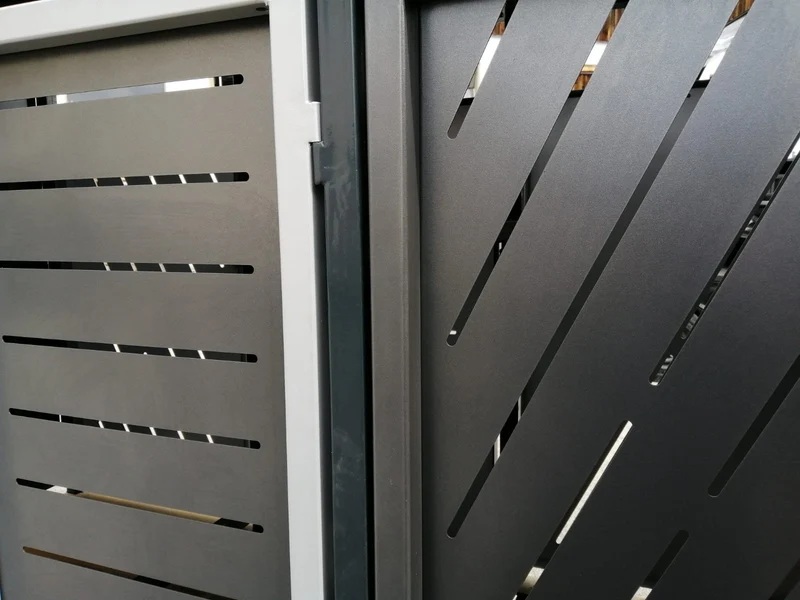 Doppeltür PREMIUM Design 3er Mülltonnenbox