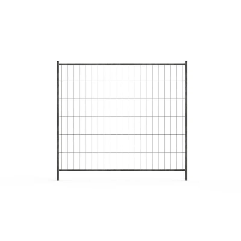 Bauzaun Klassisch, 2200x2000 - Draht ø 3,0/2,5 - Masschung 100x300 - Rohr 40/27, ohne Überstand, mit Haken/Ösen